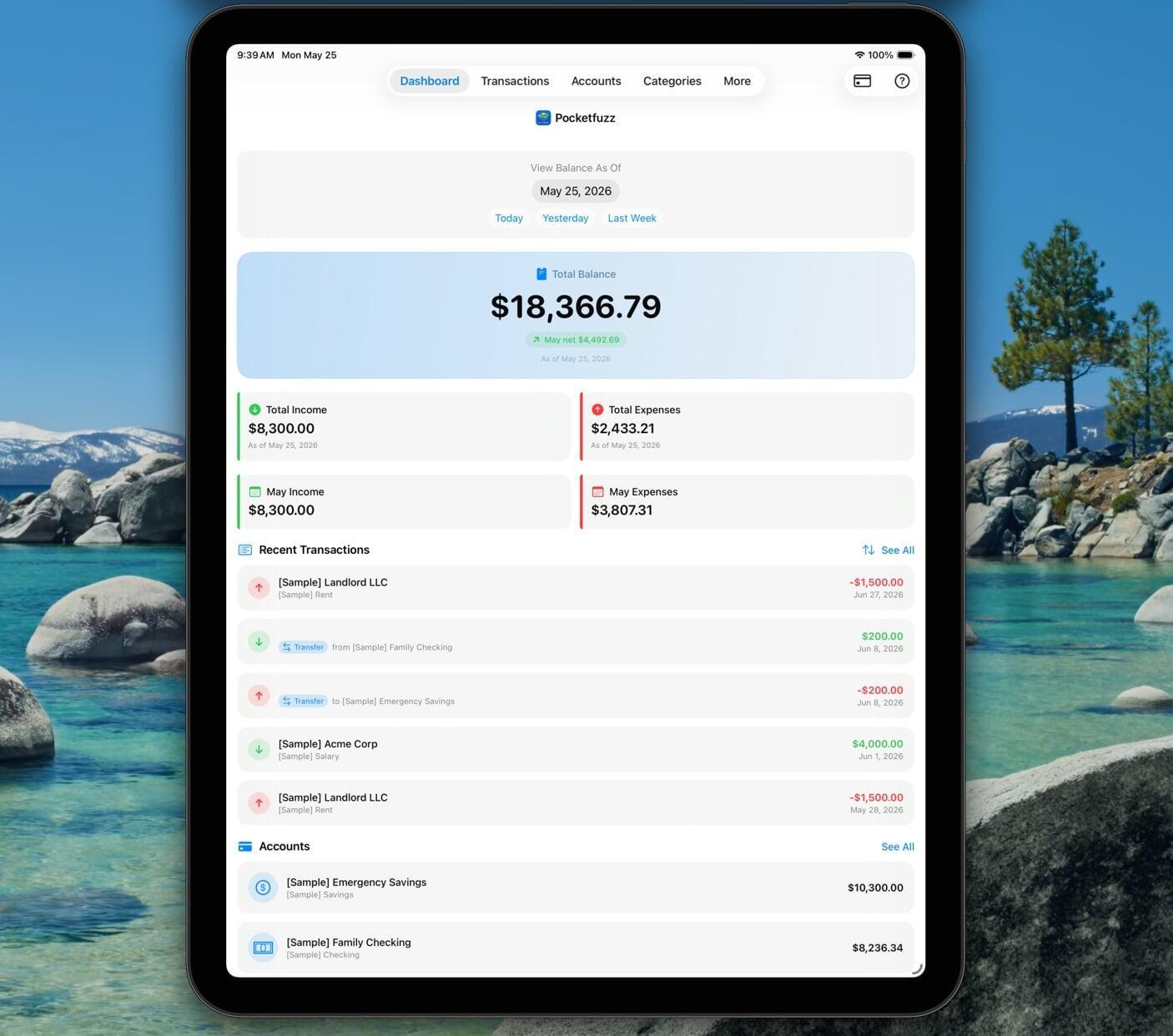 Dashboard overview